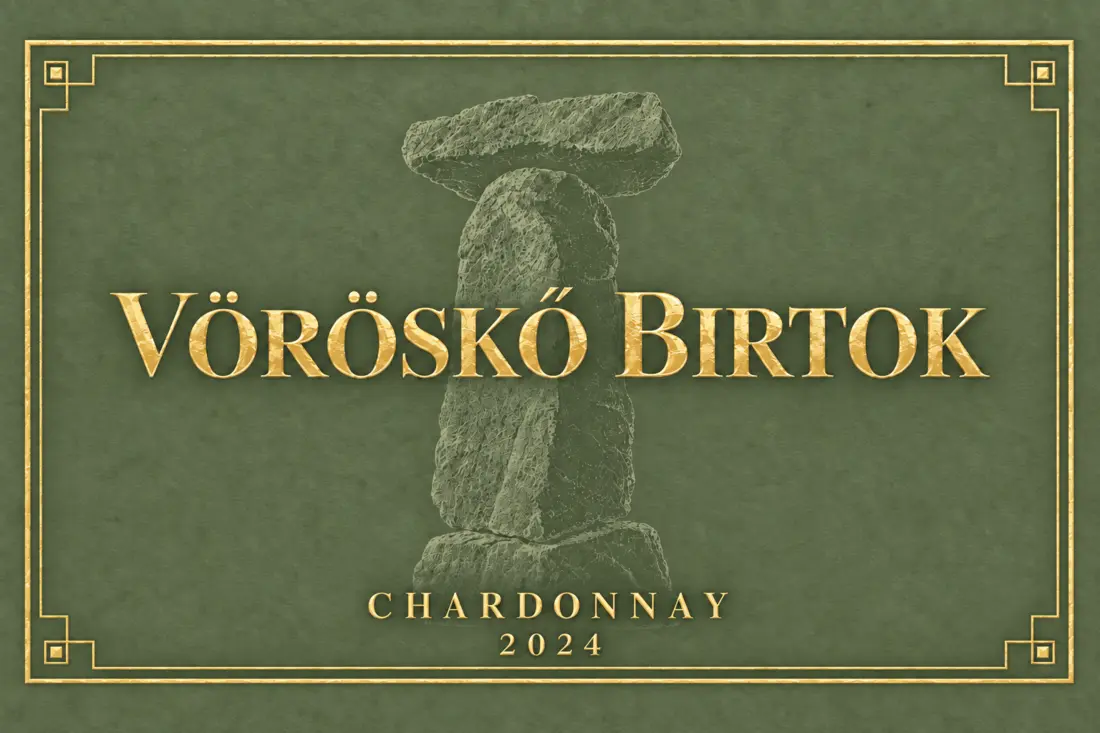 Vöröskő Estate Chardonnay 2024 wine label
