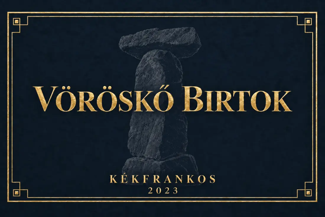 Vöröskő Estate Kékfrankos 2023 wine label