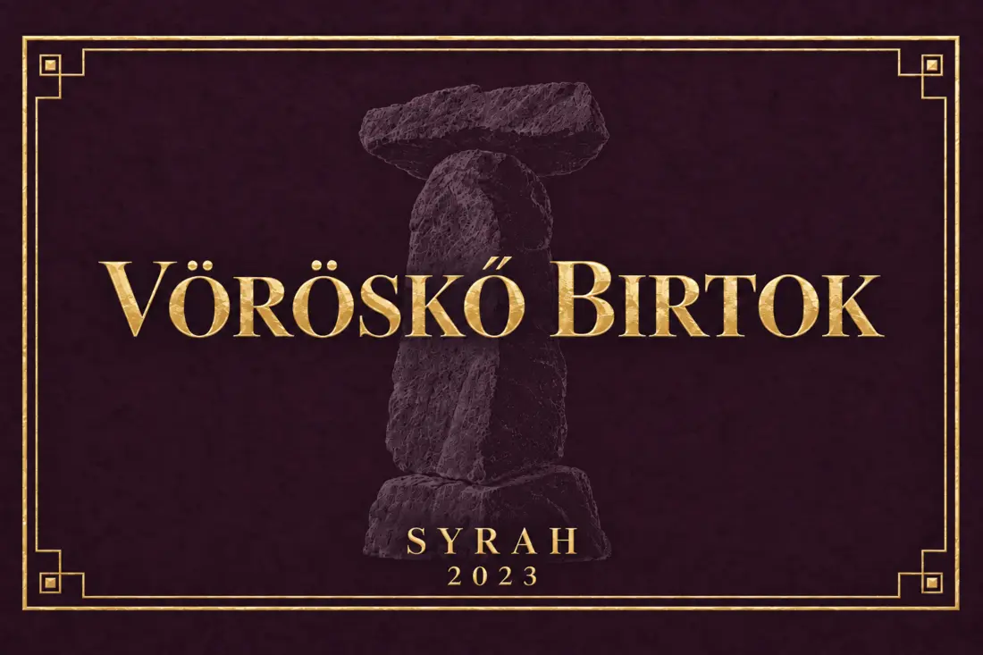 Vöröskő Estate Syrah 2023 wine label
